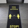 social distancing doormat